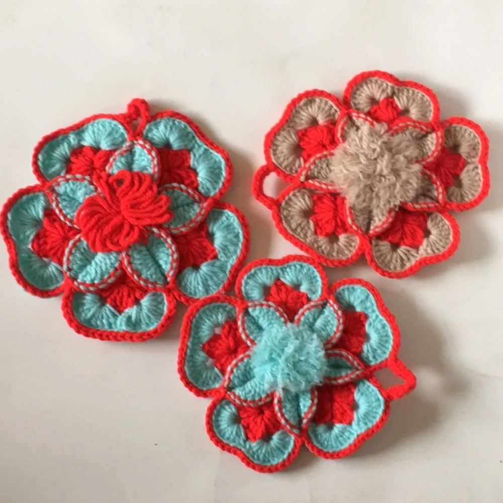 🐠 3 handcrafted potholders